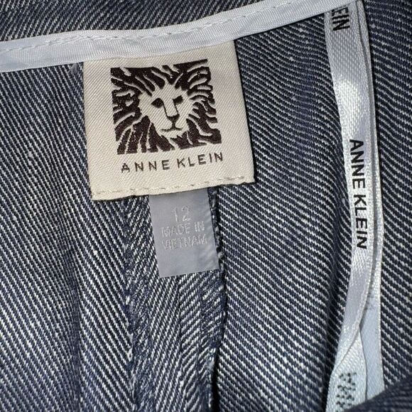 Anne Klein Straight Leg Coordinating Ankle Pant - Picture 6 of 7